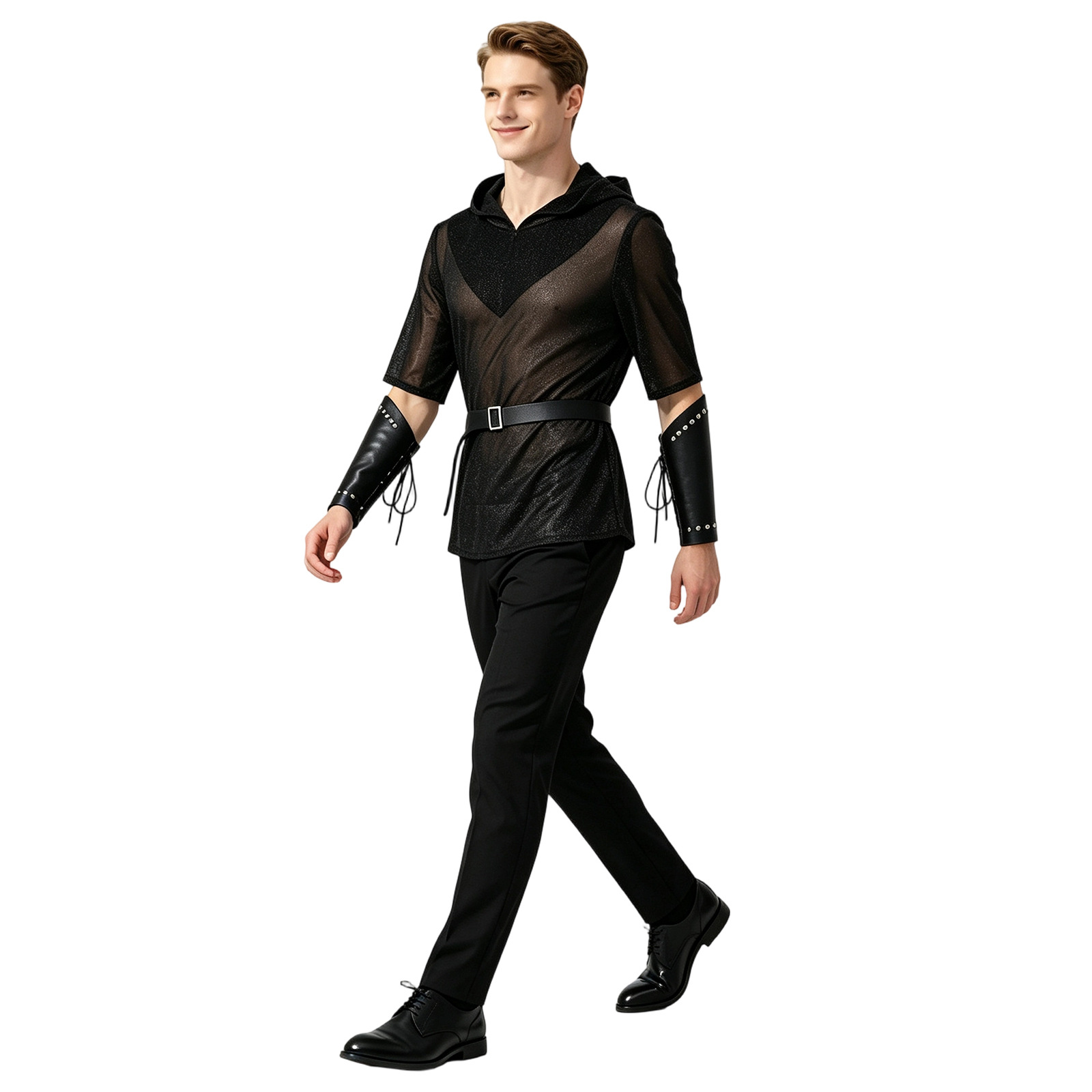 Shirts - Medieval Knight Hooded Shirt Cosplay Costume