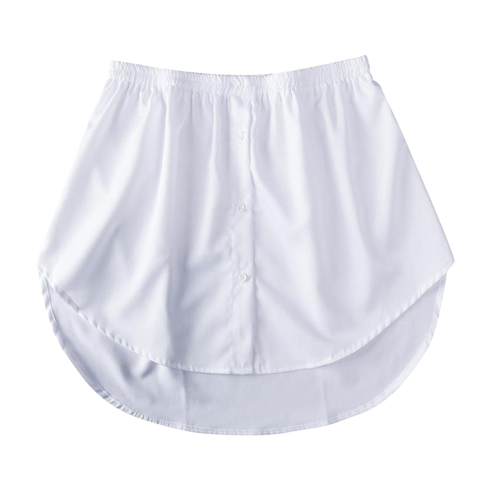 Shirts - Cotton Shirt Fake Hemline A-line Removable