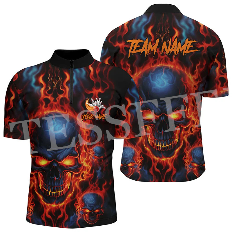 Custom Name Strike Bowling Fla - Short Sleeve Bowling Shirt Retro ulasan dan harga