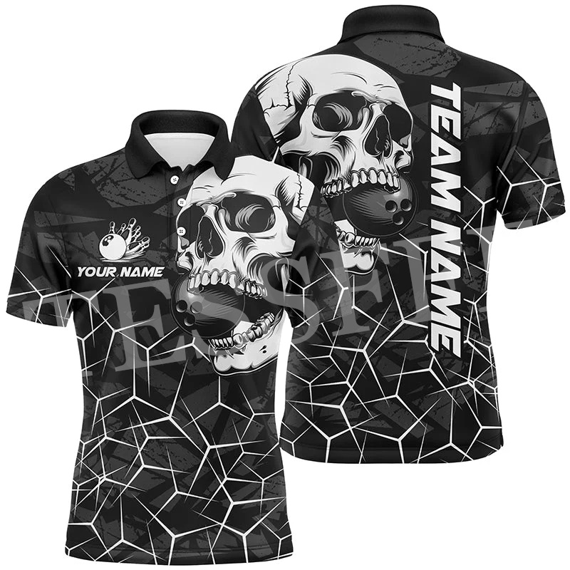 Custom Name Strike Bowling Fla - Short Sleeve Bowling Shirt Retro ulasan dan harga