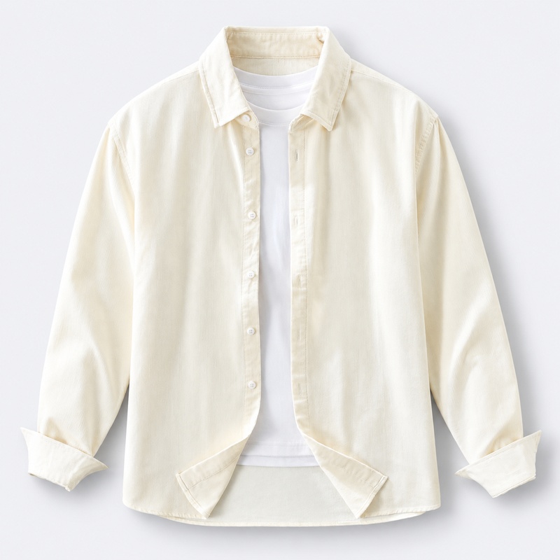 Men's 100% Cotton Corduroy Shi - Corduroy Button Up Shirt Men ulasan dan harga