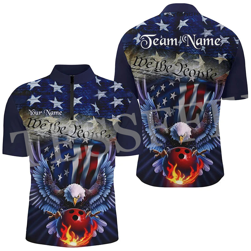 Custom Name Strike Bowling Fla - Short Sleeve Bowling Shirt Retro ulasan dan harga