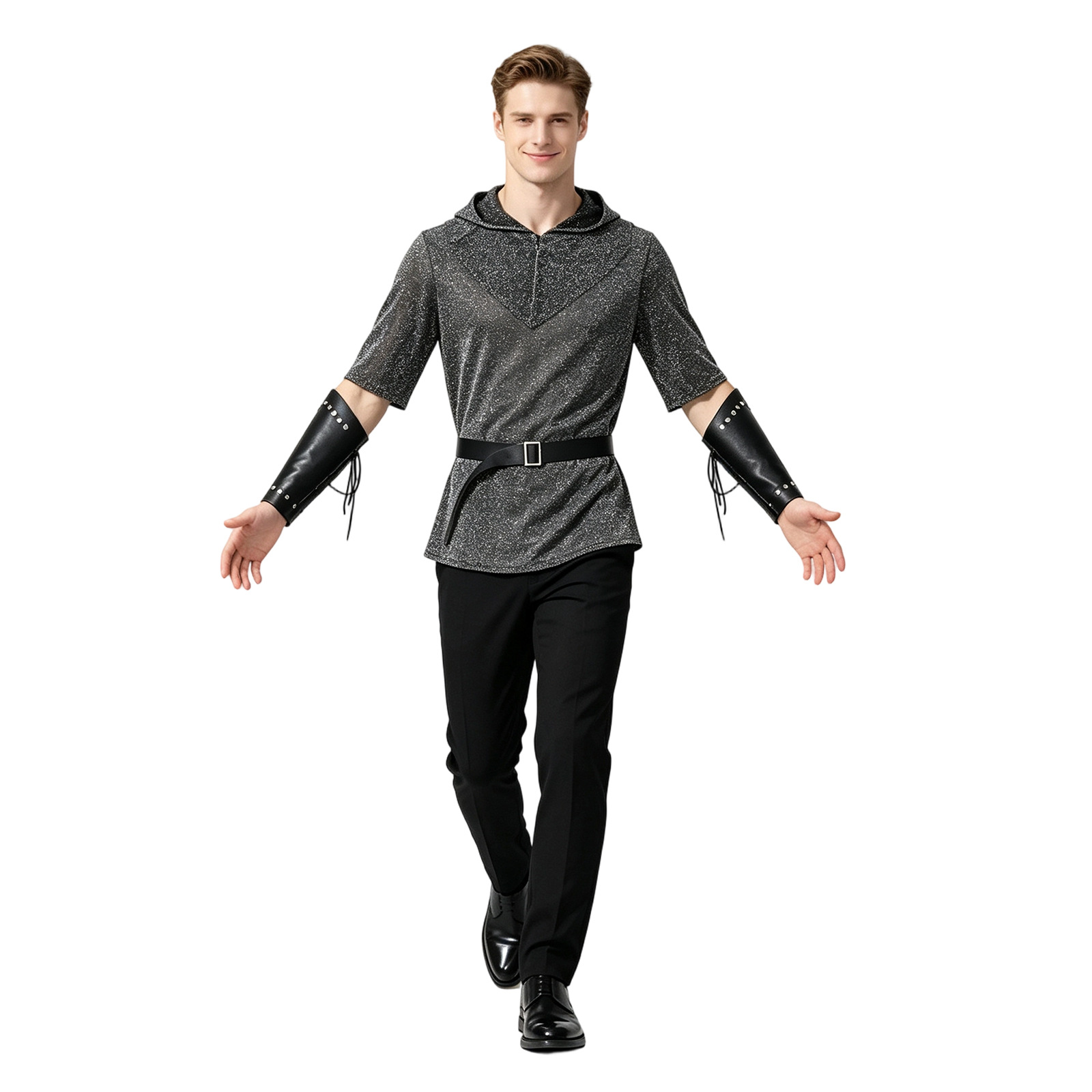 Medieval Knight Hooded Shirt C - Shirts ulasan dan harga