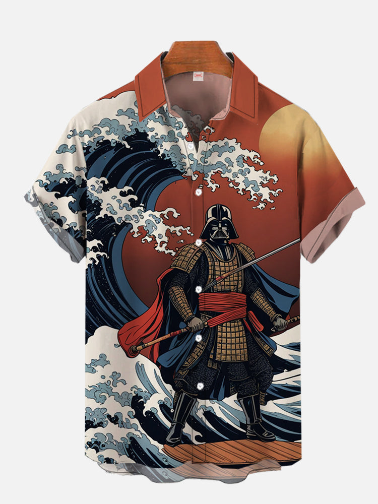 2024 Fashion Ukiyo-E Tropical  - Vintage Hawaiian Floral Shirt ulasan dan harga