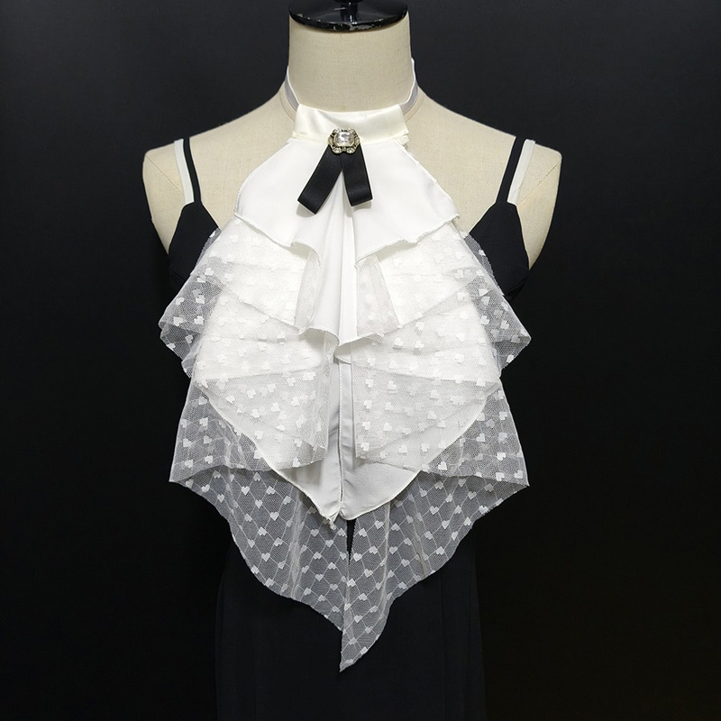 White Lace Layered Detachable  - Shirts ulasan dan harga