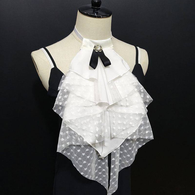 White Lace Layered Detachable  - Shirts ulasan dan harga