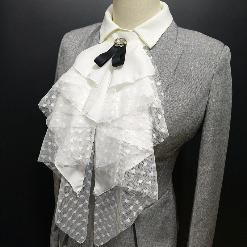 White Lace Layered Detachable  - Shirts ulasan dan harga