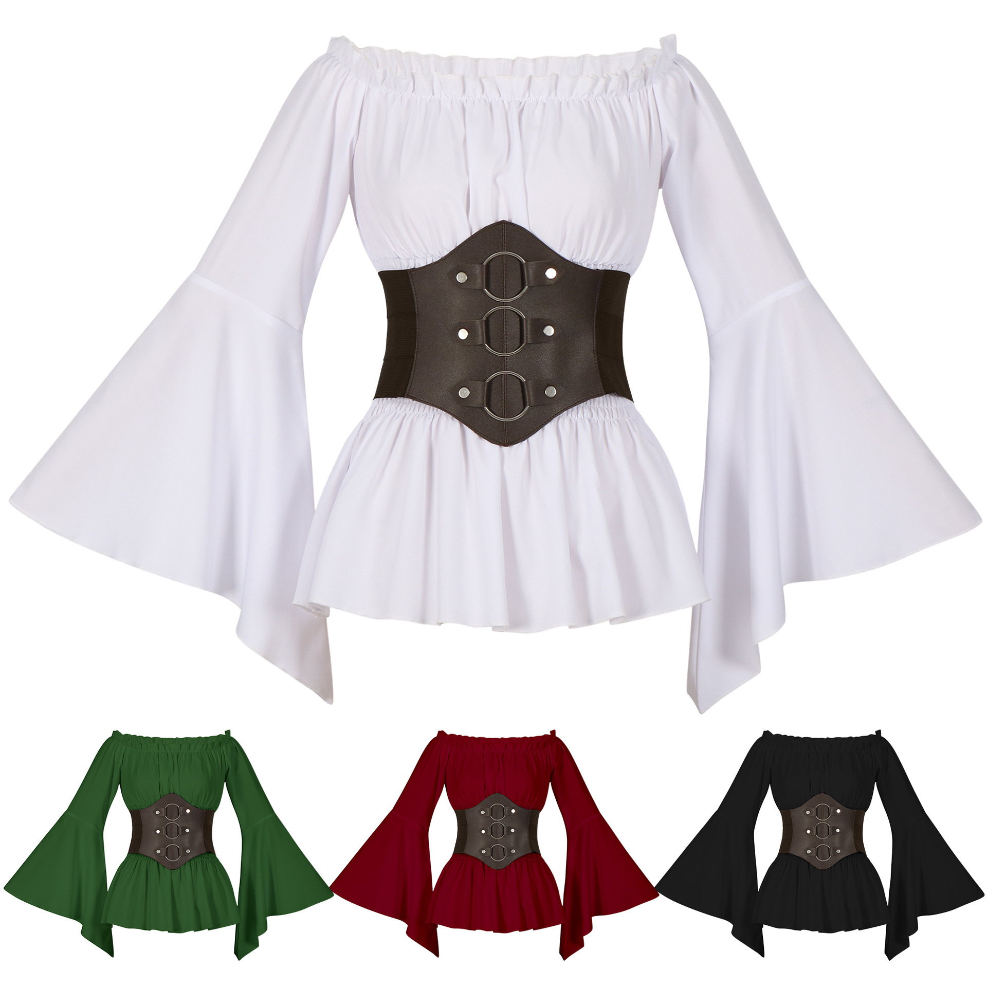 Medieval Victorian Pirate Shir - Shirts ulasan dan harga