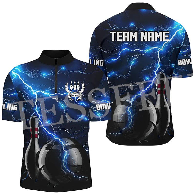 Custom Name Strike Bowling Fla - Short Sleeve Bowling Shirt Retro ulasan dan harga