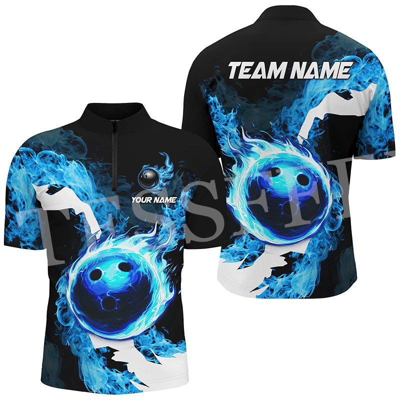 Custom Name Strike Bowling Fla - Short Sleeve Bowling Shirt Retro ulasan dan harga