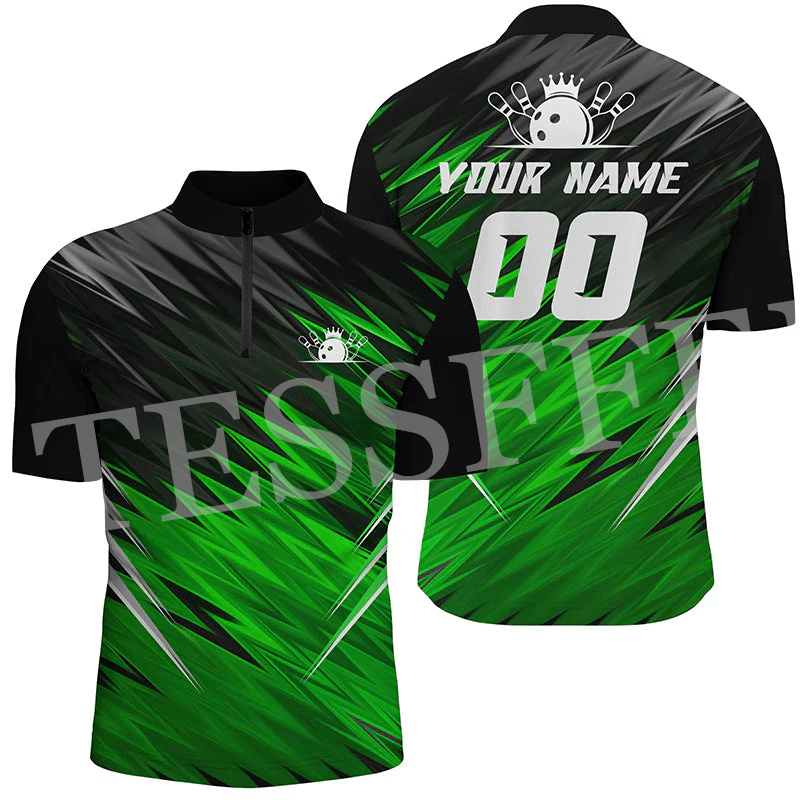 Custom Name Strike Bowling Fla - Short Sleeve Bowling Shirt Retro ulasan dan harga